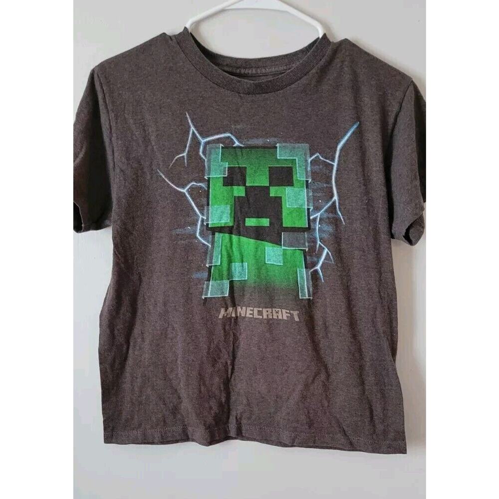 Minecraft Tshirt- Mojang Designed by Jinx Boys Sz. XL (14/16) Gray